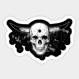 The Horned Skull Sticker